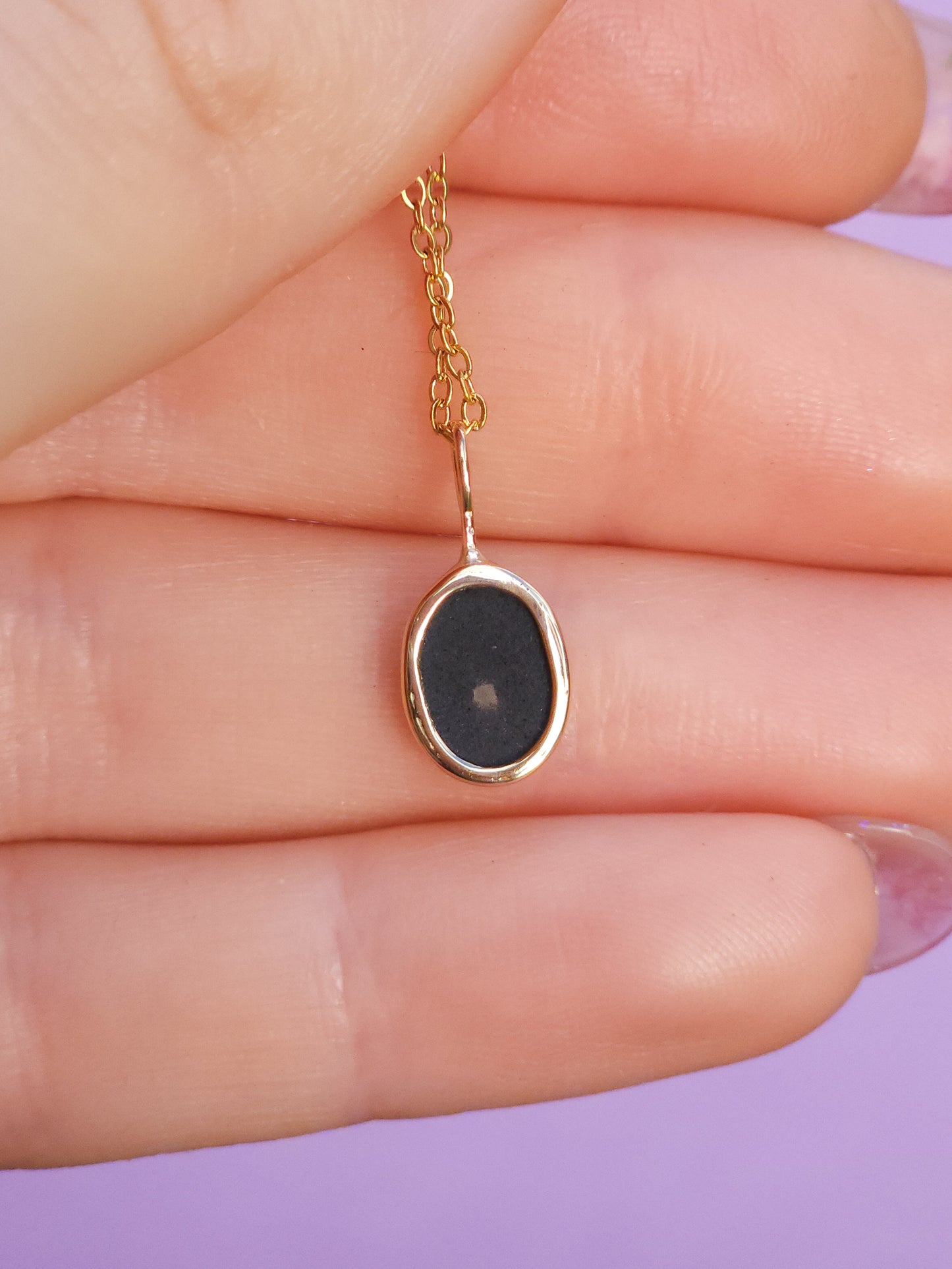 GOLDEN | 14K Gold Coober Pedy opal doublet necklace/ crystal opal/ minimalist jewelry/ pink rainbow opal