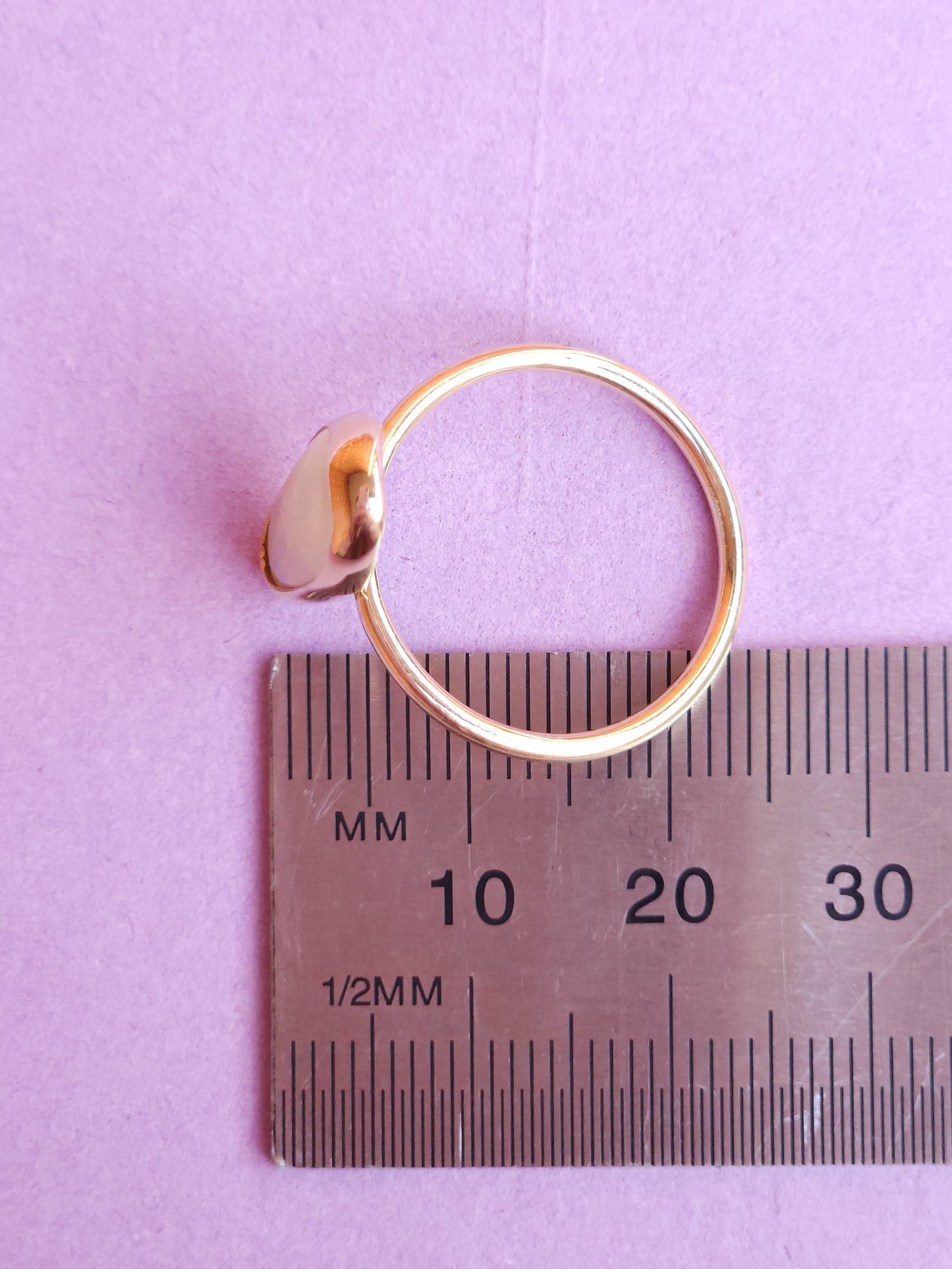 14K Gold Solid Coober Pedy Opal Ring/ 2.25 carat white opal / solid opal ring/ Gold statement ring / dainty ring