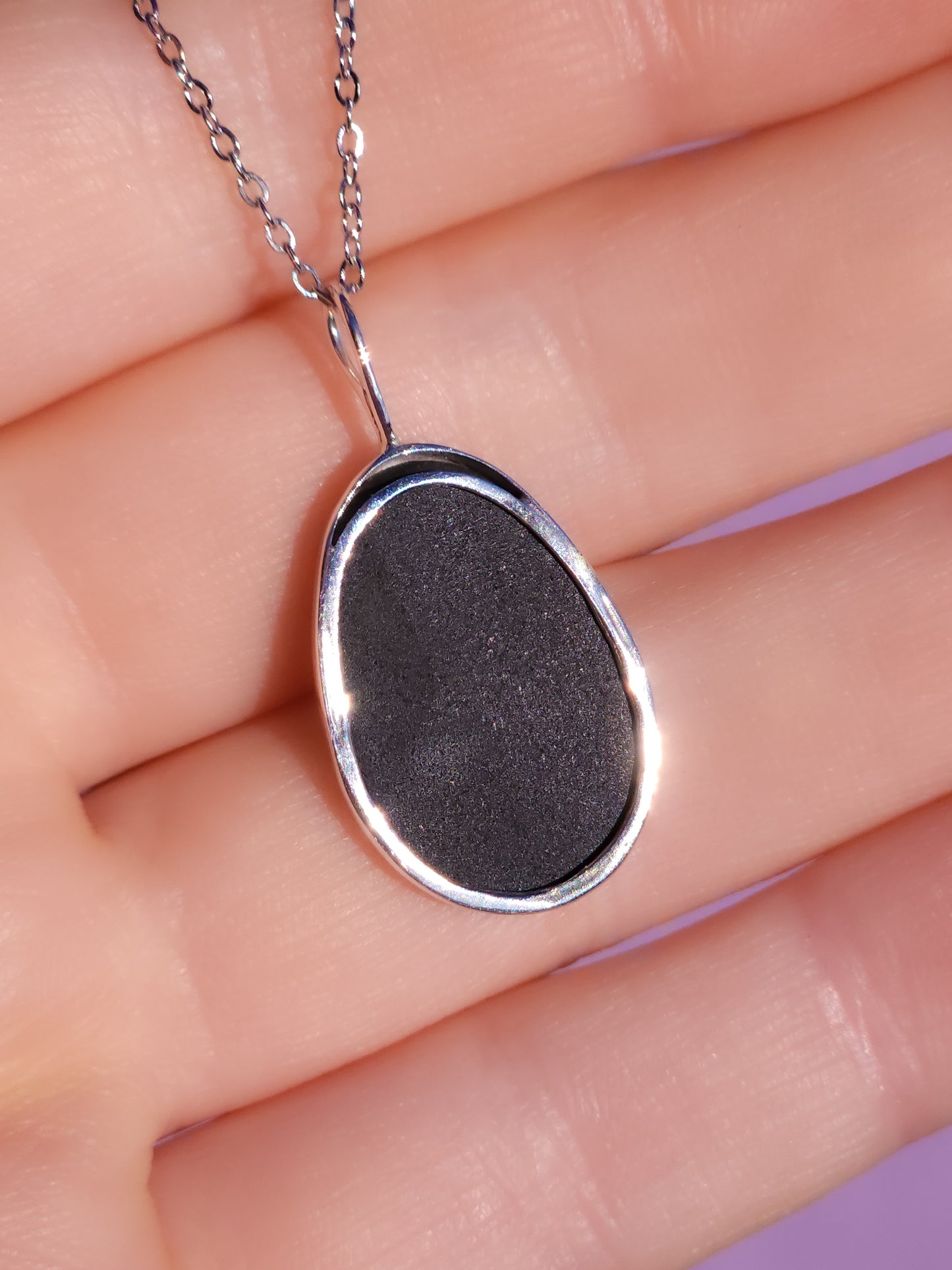 RAINBOW | Australian opal doublet pendant / 925 Silver / Coober Pedy/ statement necklace / solid silver / rainbow opal
