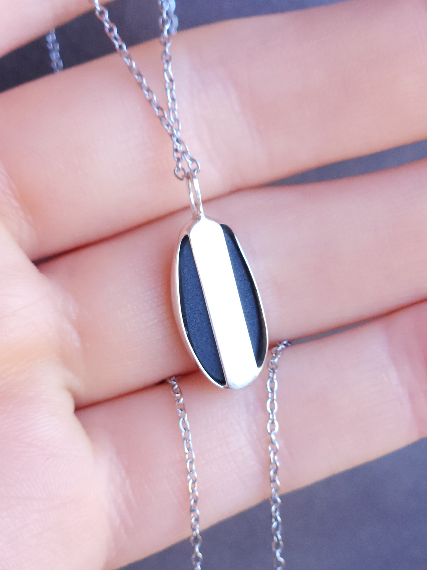 ADORE | Bright Blue opal pendant / Coober Pedy Opal necklace / Australian opal doublet / statement necklace / dainty charm