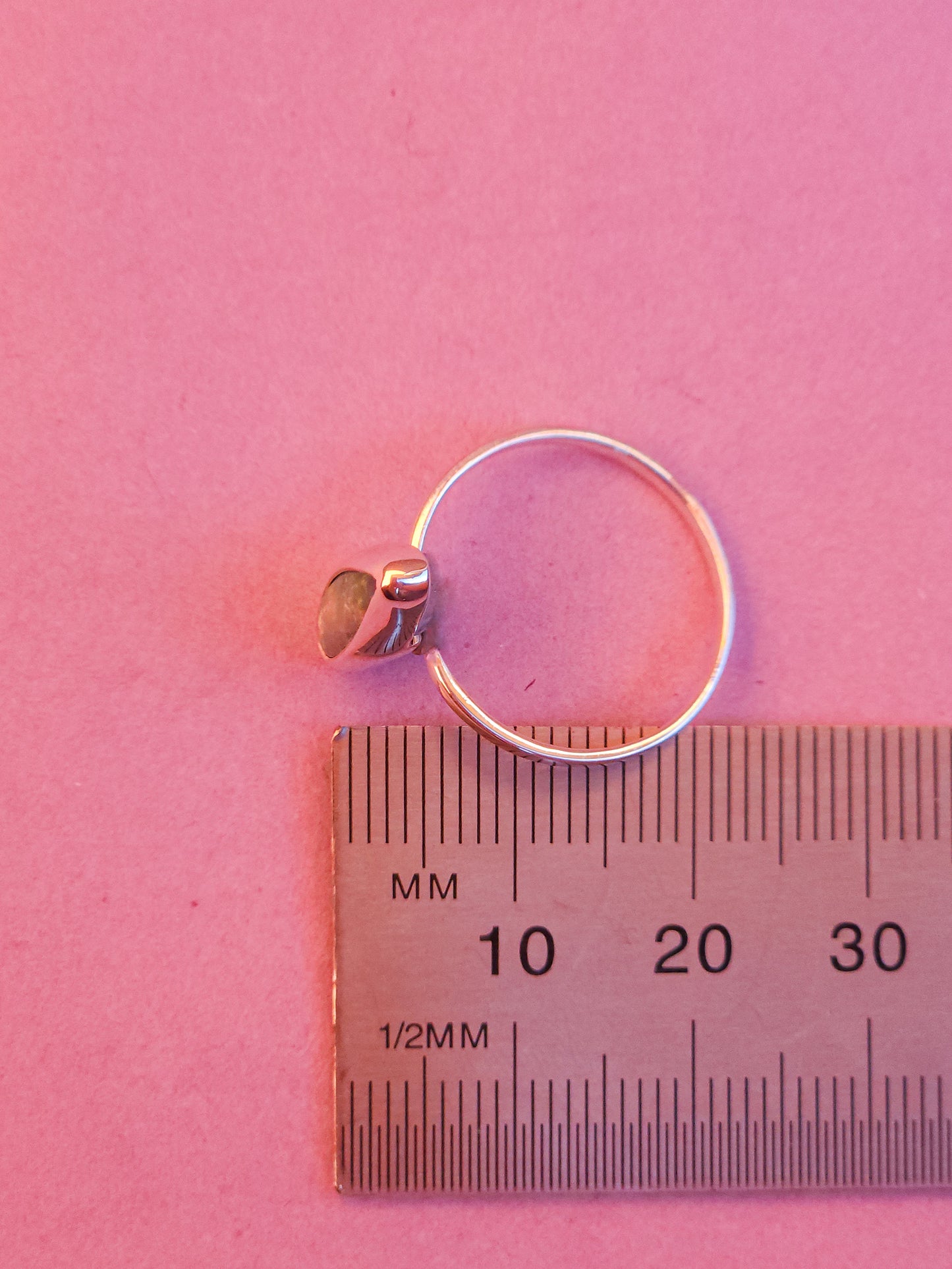 FEATHER | Australian opal doublet ring / Free Sizing / Coober Pedy Opal / 925 solid silver / Dainty ring