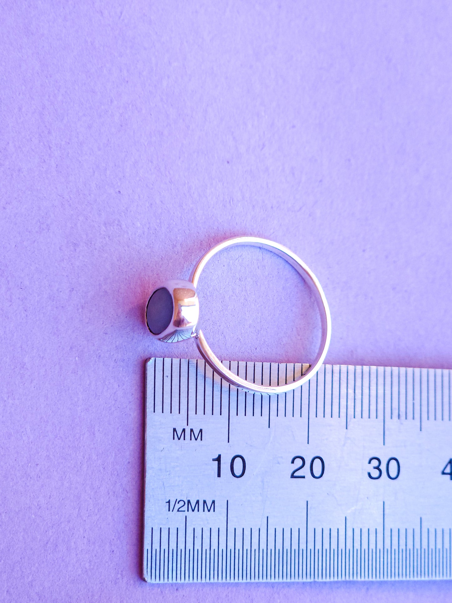 ROSIE | Australian opal doublet ring / Free Sizing / Coober Pedy Opal / 925 solid silver / Dainty ring / Pink opal ring