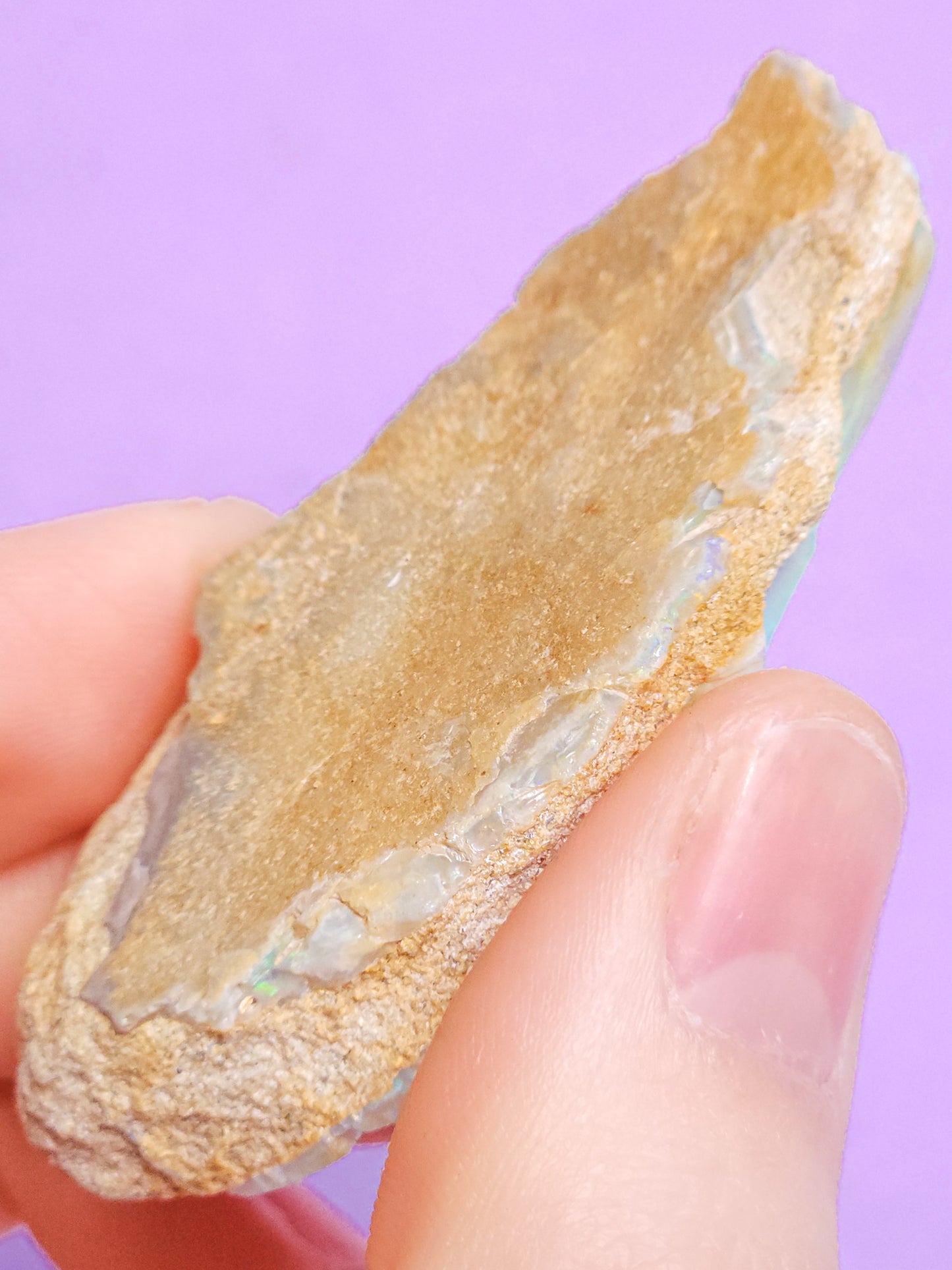 Rare Mintabie Opal Specimen 128 Carats, Polished Opal Specimen, Opal Collector