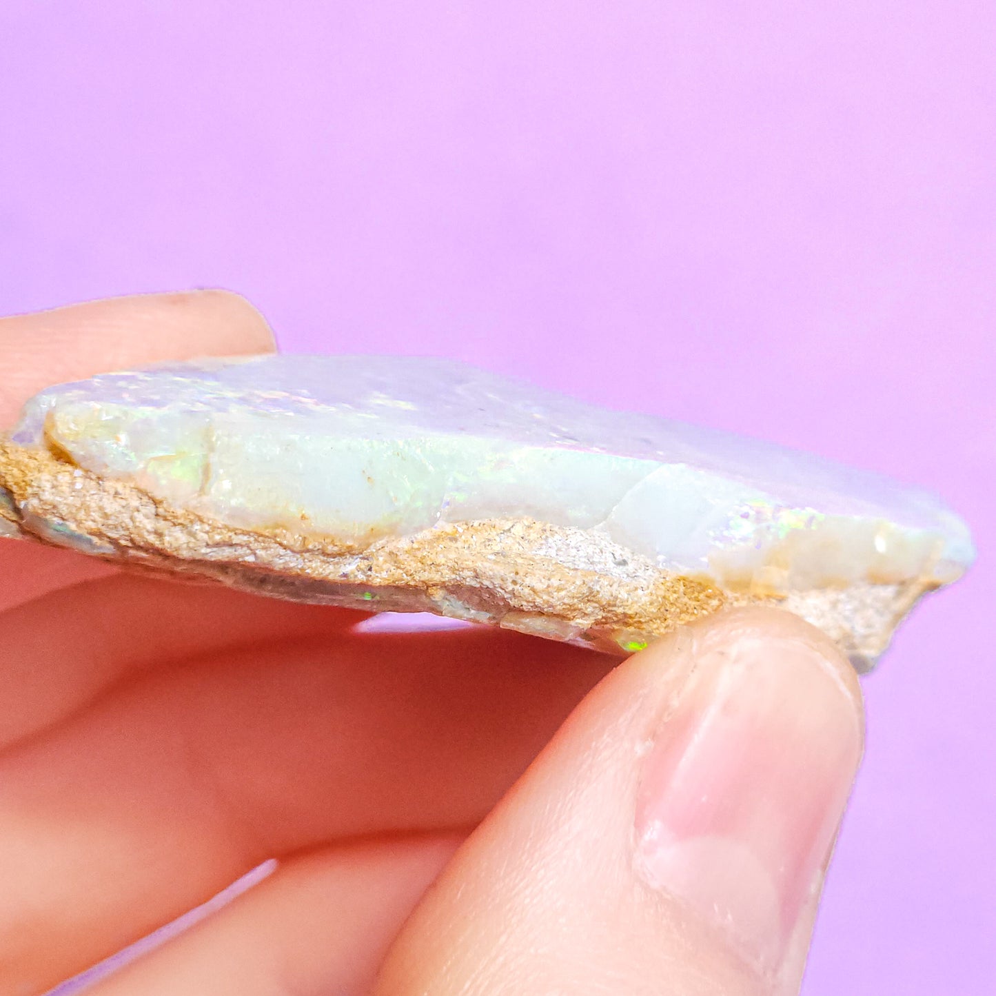 Rare Mintabie Opal Specimen 128 Carats, Polished Opal Specimen, Opal Collector