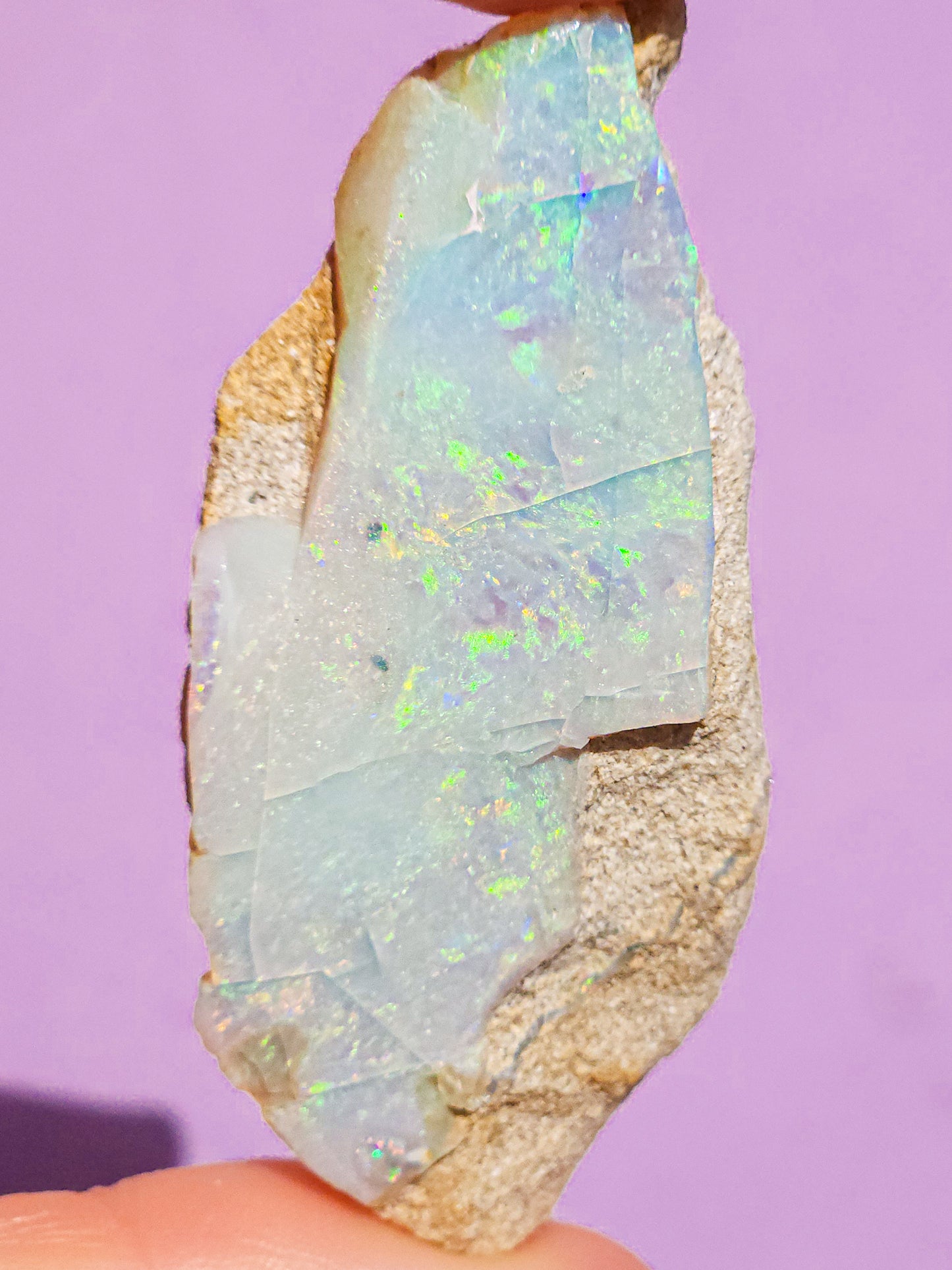 Rare Mintabie Opal Specimen 128 Carats, Polished Opal Specimen, Opal Collector