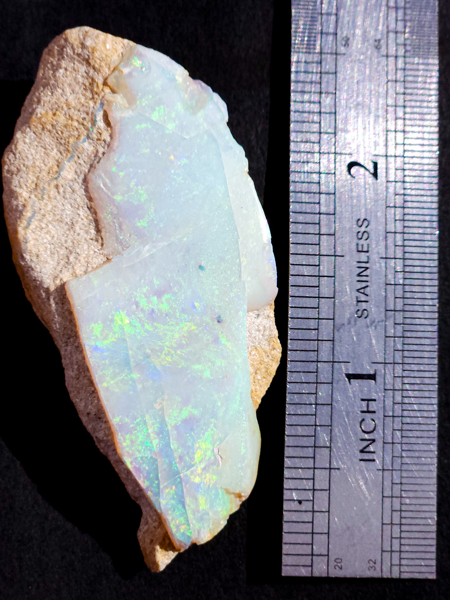 Rare Mintabie Opal Specimen 128 Carats, Polished Opal Specimen, Opal Collector