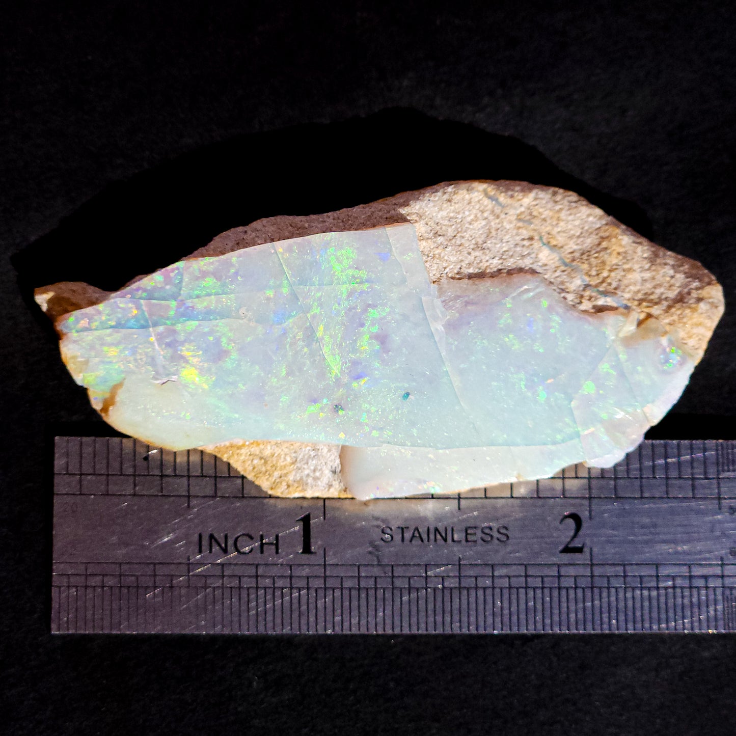 Rare Mintabie Opal Specimen 128 Carats, Polished Opal Specimen, Opal Collector