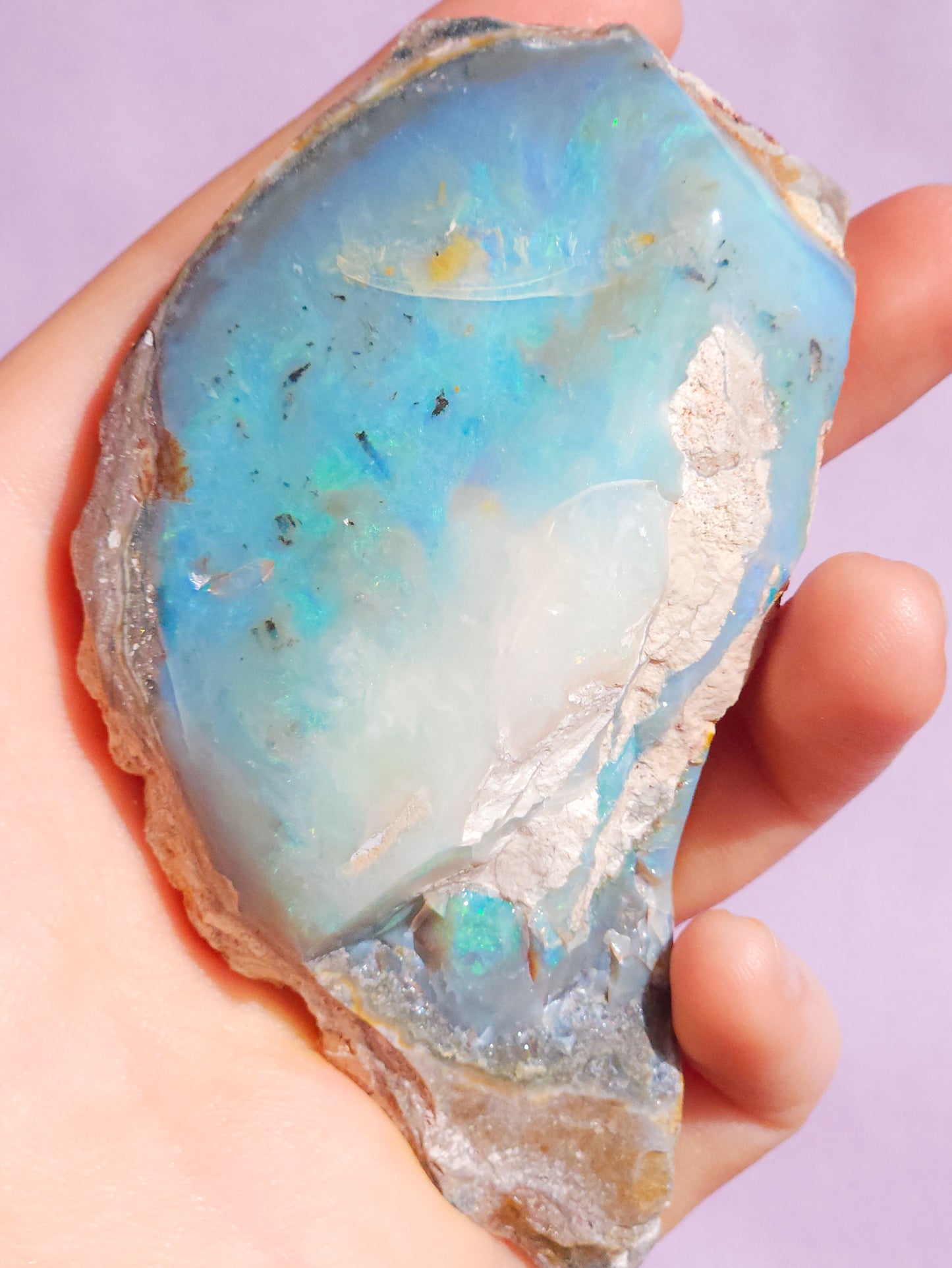Coober Pedy Opal Specimen 517 Carats, Polished Opal Specimen, Opal Collector