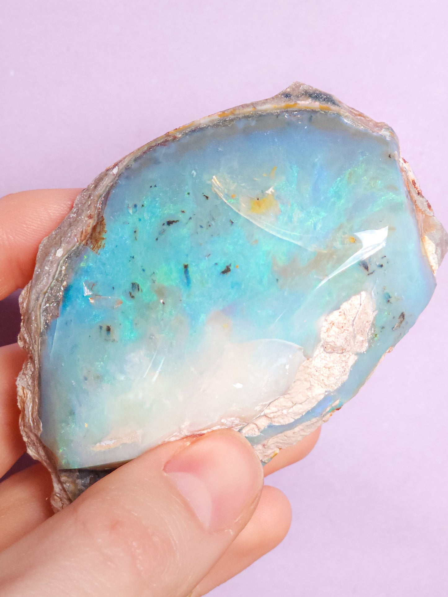 Coober Pedy Opal Specimen 517 Carats, Polished Opal Specimen, Opal Collector