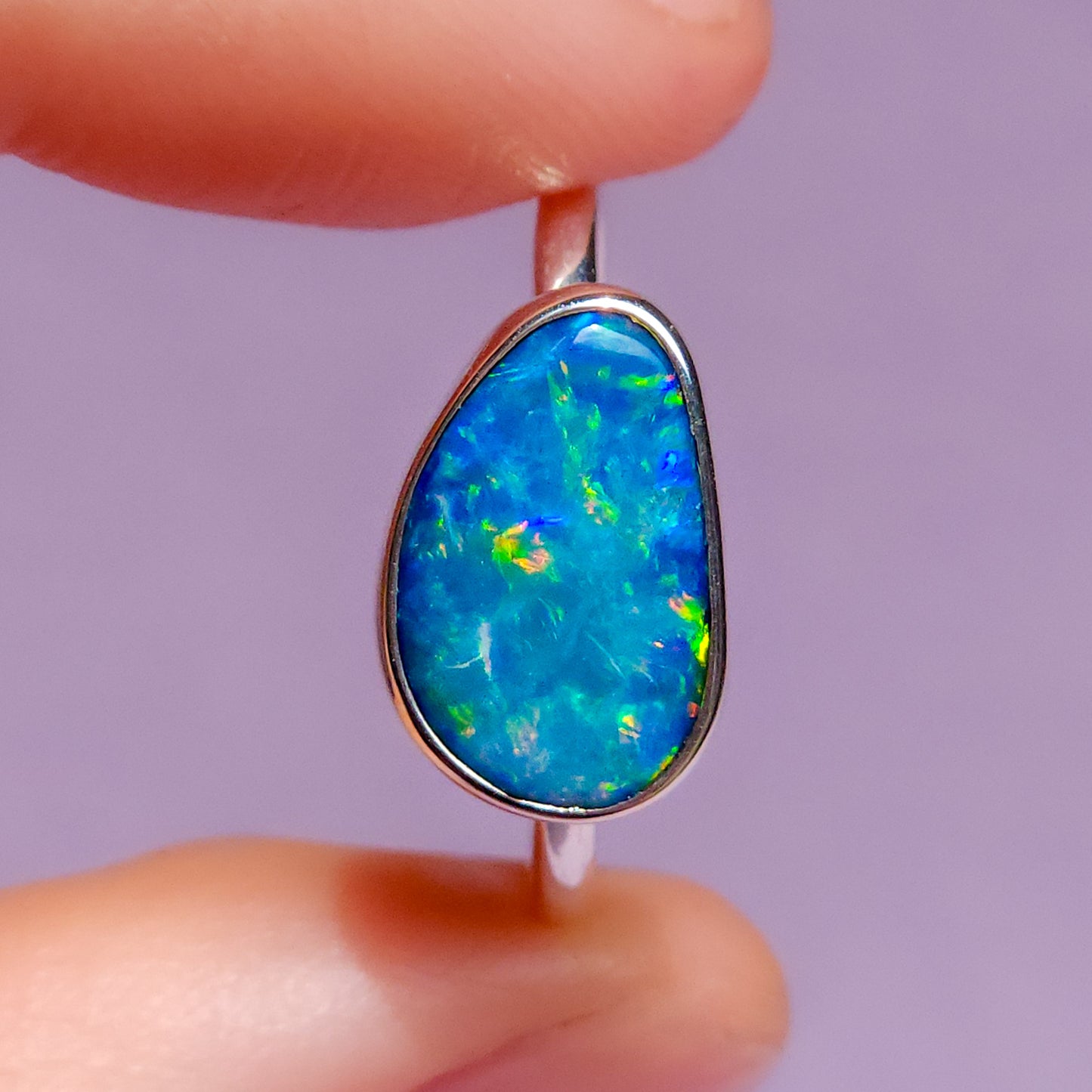 Australian opal doublet ring / Choose your Size / Coober Pedy Opal / Statement ring / Fine Jewelry / opál ékszer