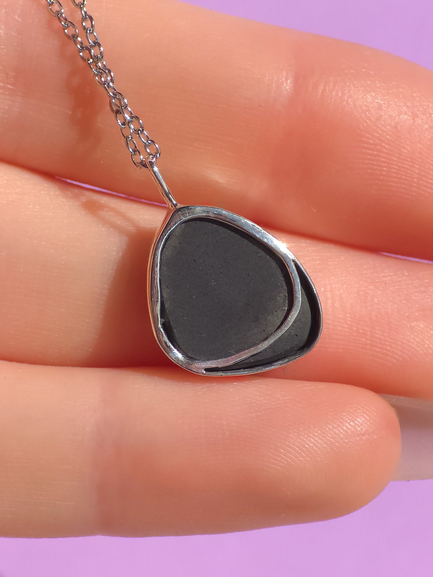 ROSÉ | Pink Australian Opal Doublet Pendant / Coober Pedy opal necklace / minimal jewelry / pink opal