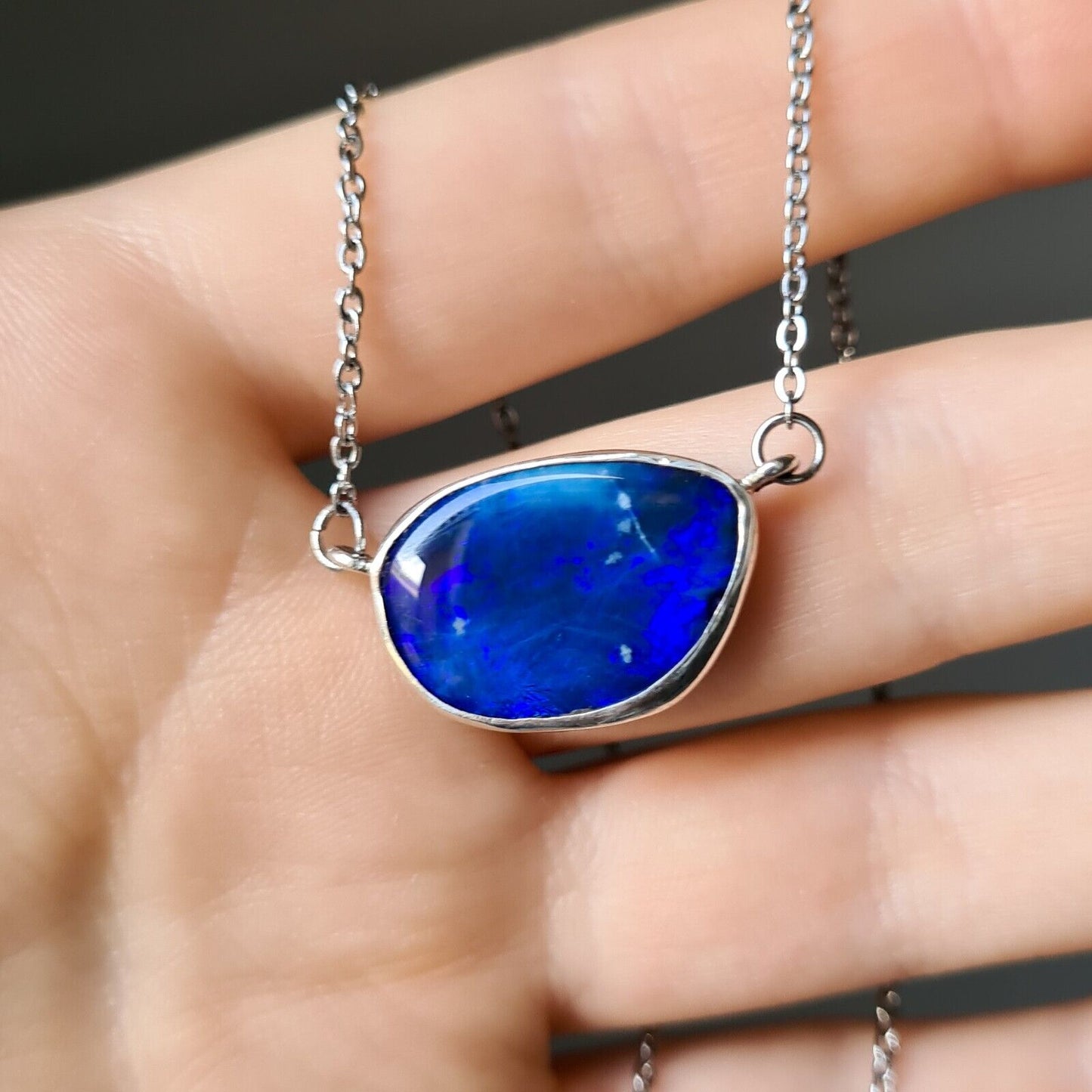 OCEANA SURF |Coober Pedy Sterling Silver Inlay Opal Doublet Pendant, REV2