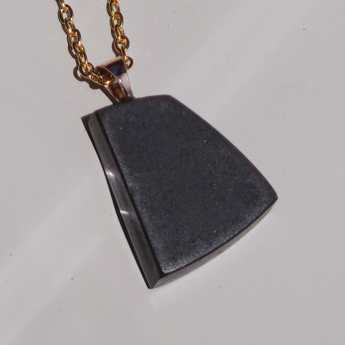 14K Gold Australian Opal Pendant, Coober Pedy Opal Doublet Necklace