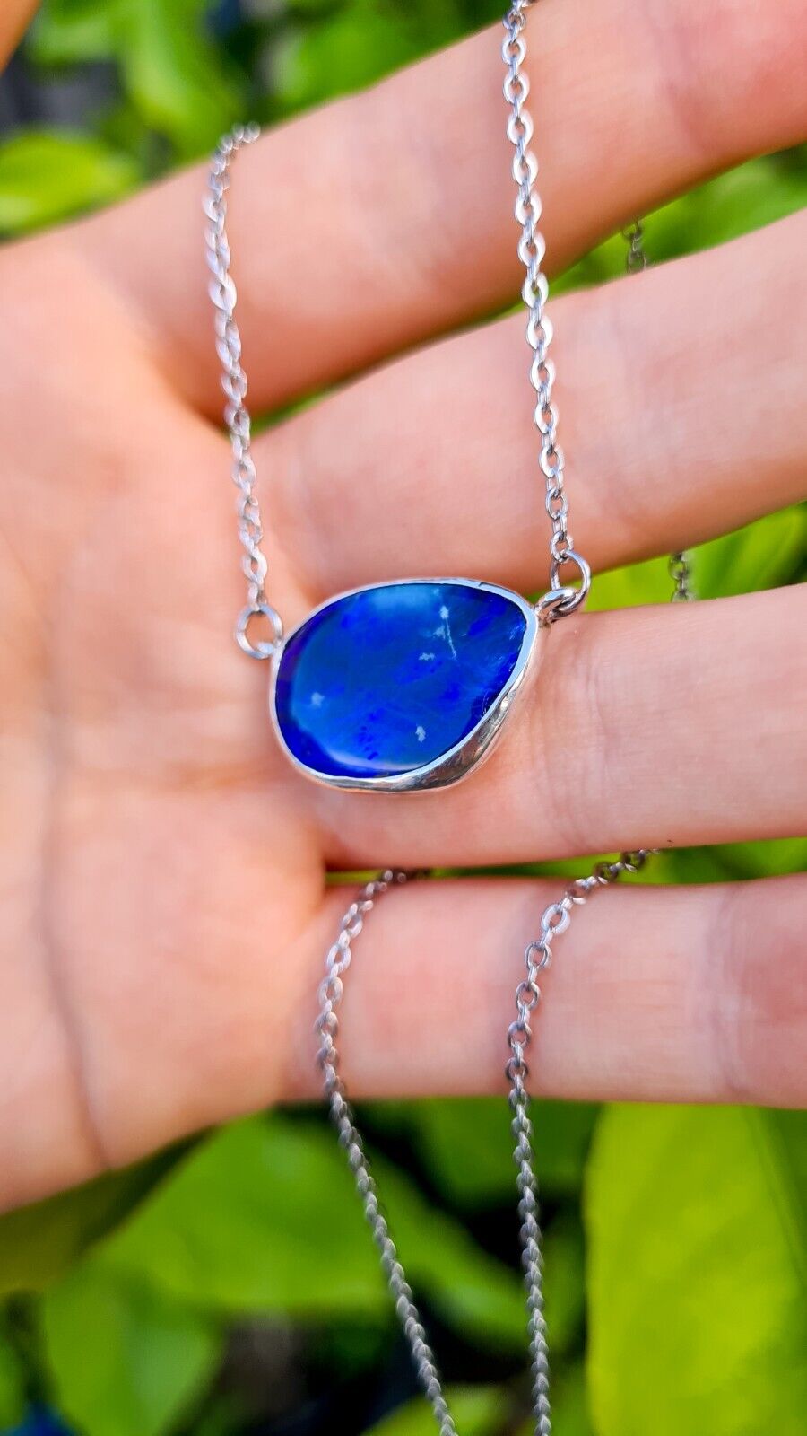 OCEANA SURF |Coober Pedy Sterling Silver Inlay Opal Doublet Pendant, REV2