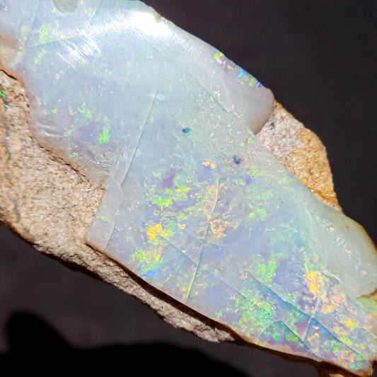 Rare Mintabie Opal Specimen 128 Carats, Polished Opal Specimen, Opal Collector