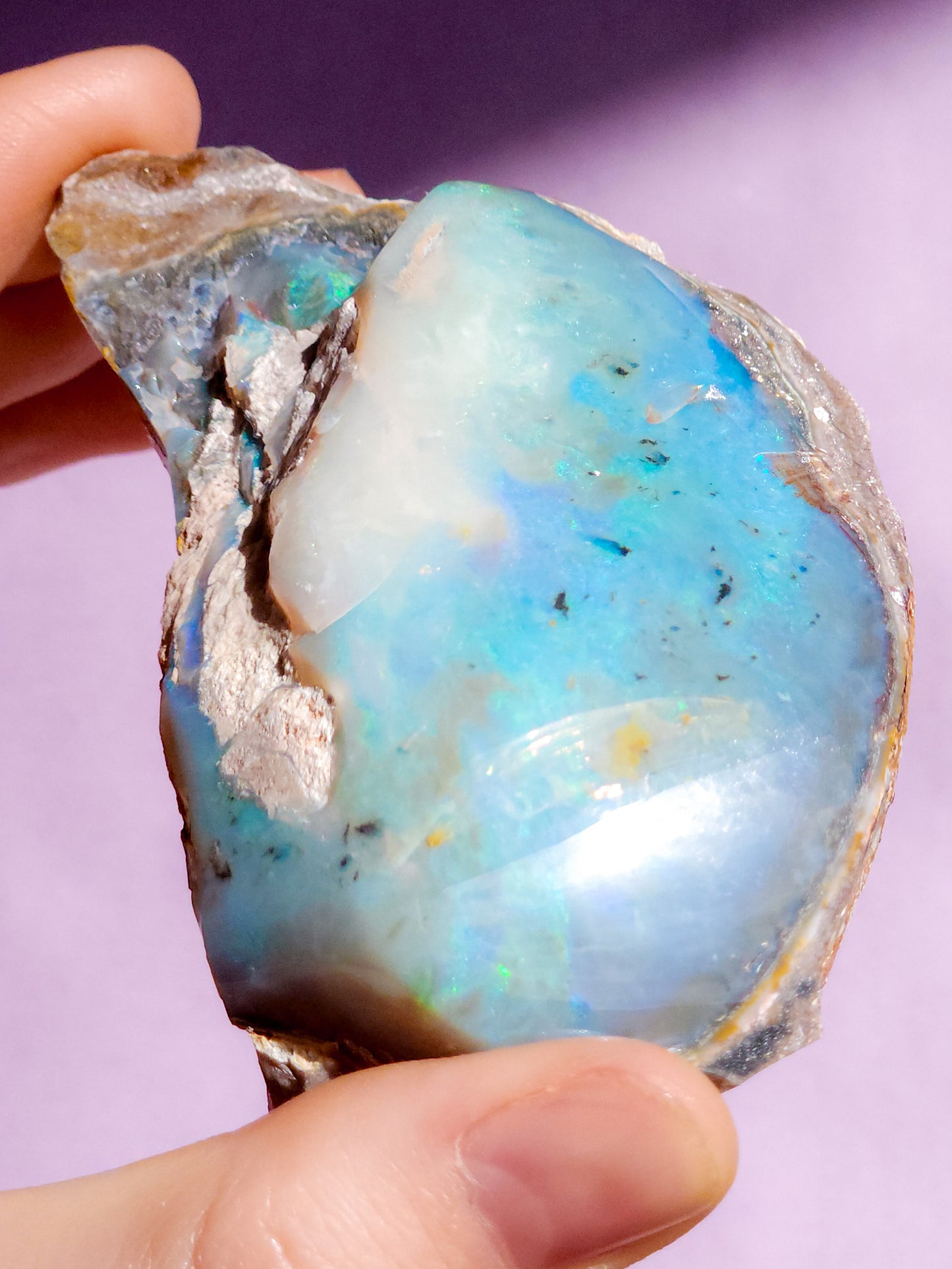 Coober Pedy Opal Specimen 517 Carats, Polished Opal Specimen, Opal Collector