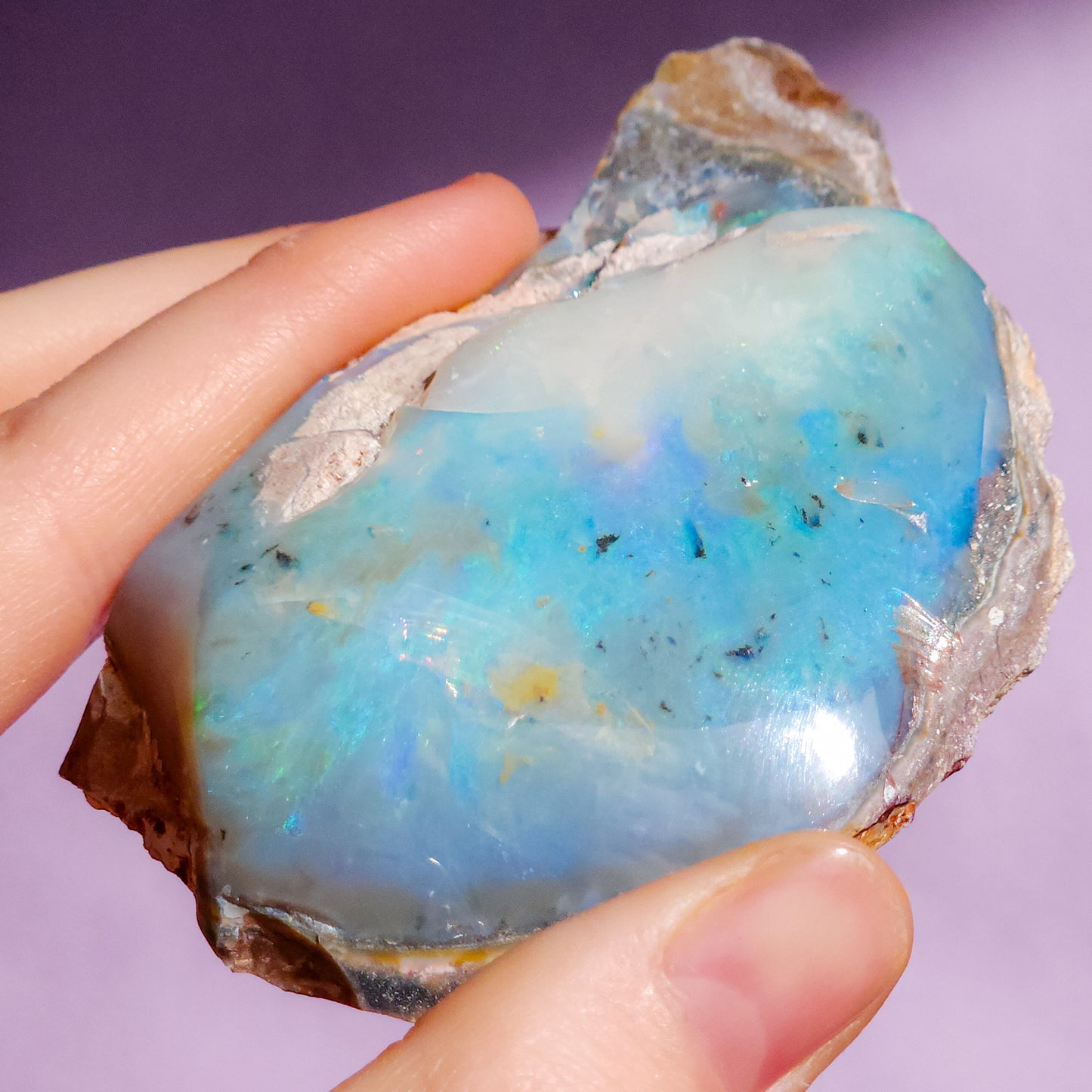 Coober Pedy Opal Specimen 517 Carats, Polished Opal Specimen, Opal Collector