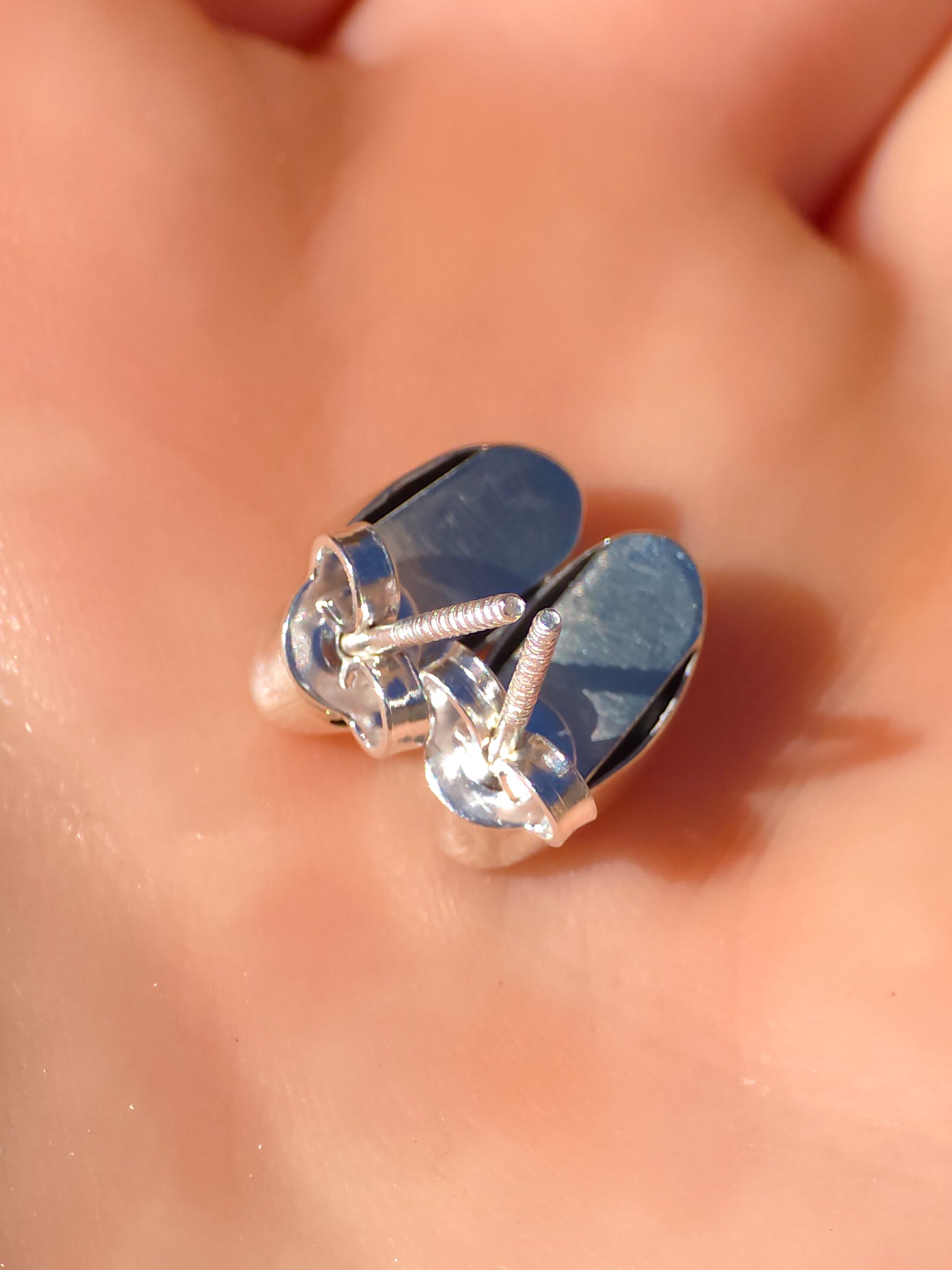 SEA DROPS | Australian opal drop earrings / 925 silver / Coober Pedy opal doublet / euro hoop earrings