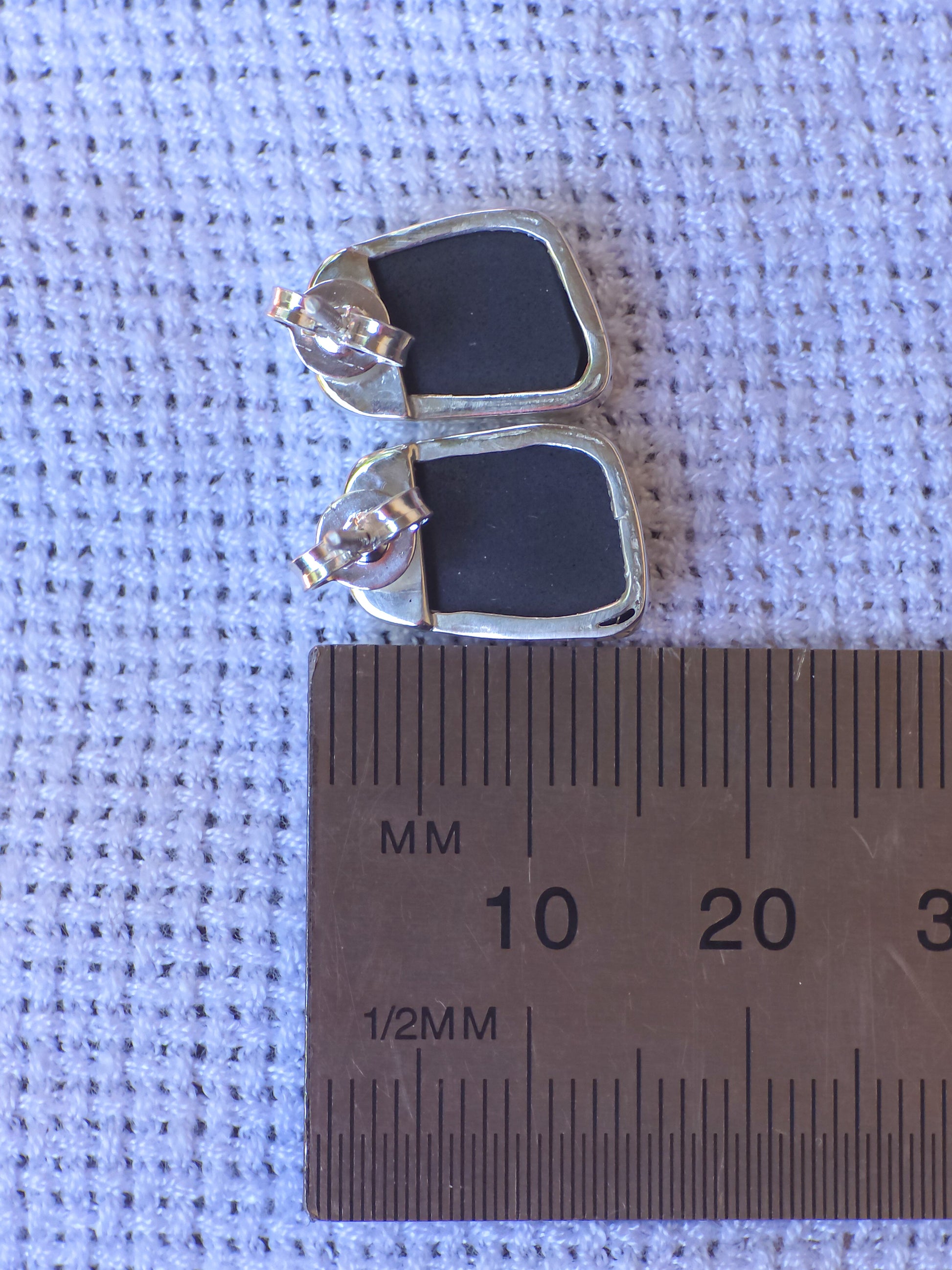 ANGEL | Australian opal stud earrings / 925 silver / Coober Pedy opal doublet / statement earrings / rainbow opal studs