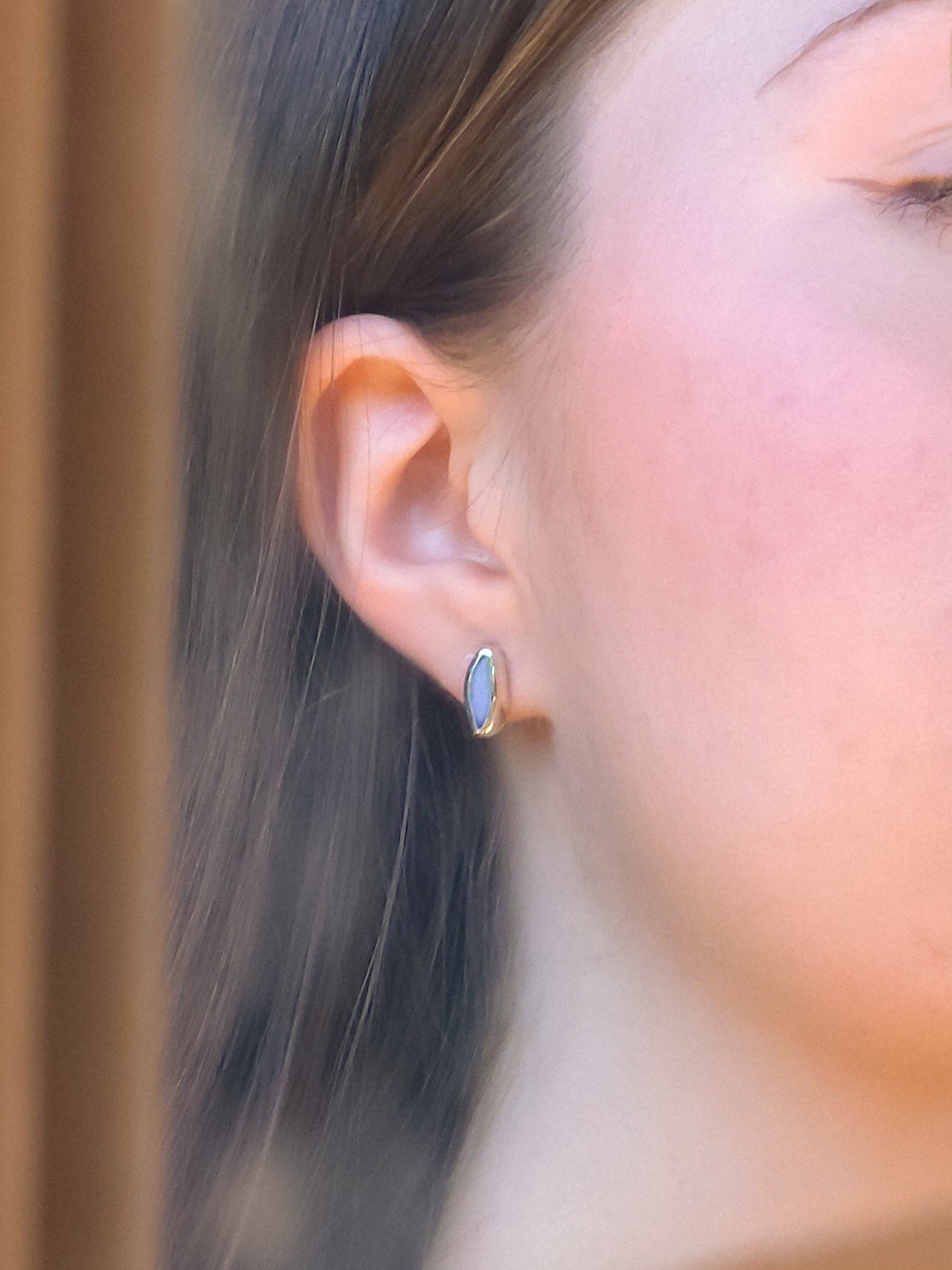 PINK BLOOMS | Australian opal stud earrings / 925 silver / Coober Pedy opal doublet / statement earrings / pink opal studs