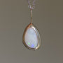 LILY | Solid Coober Pedy Opal pendant / Australian opal necklace / solid white opal