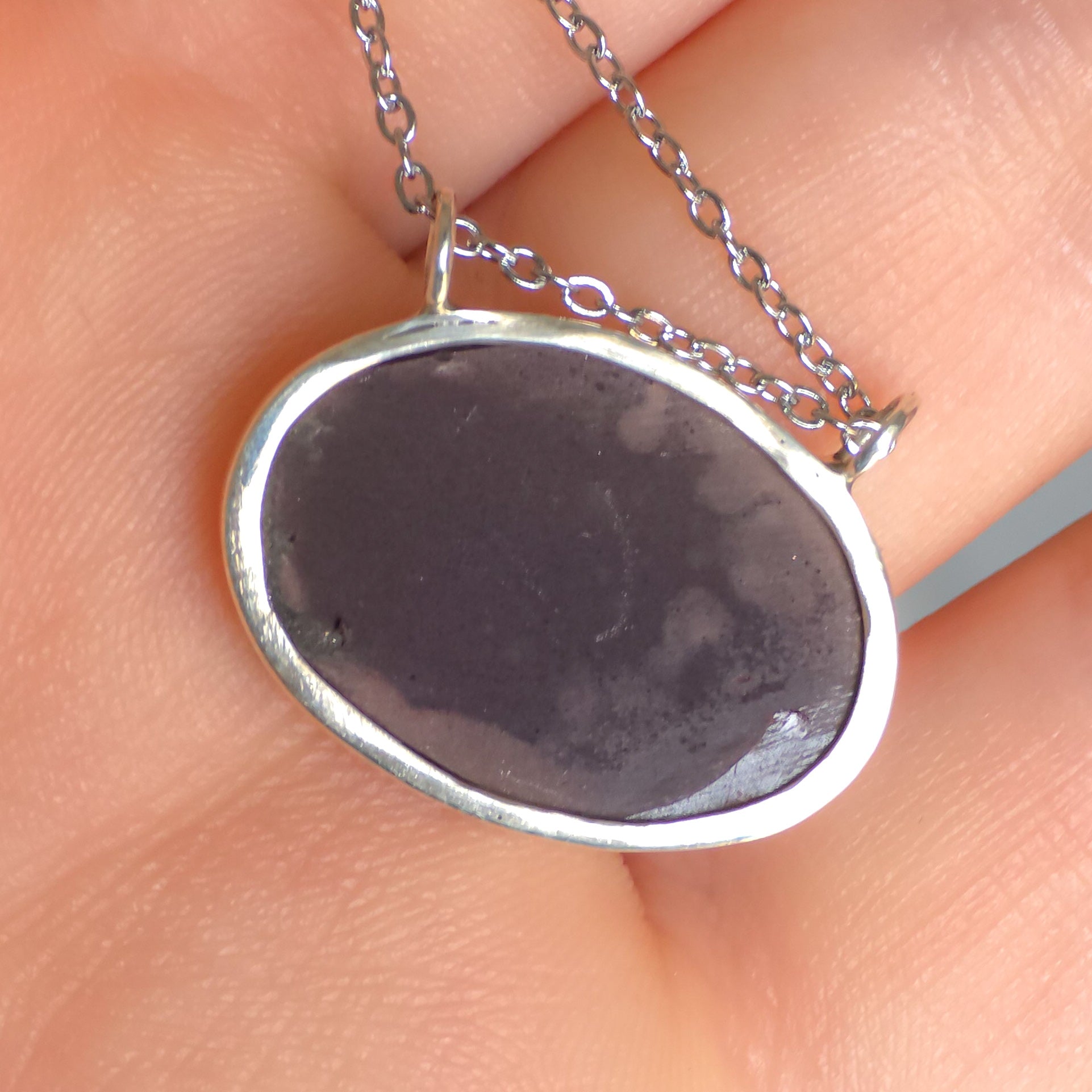 FLORAL | Coober Pedy opal doublet pendant / minimalist jewelry / Australian opal / crystal opal necklace