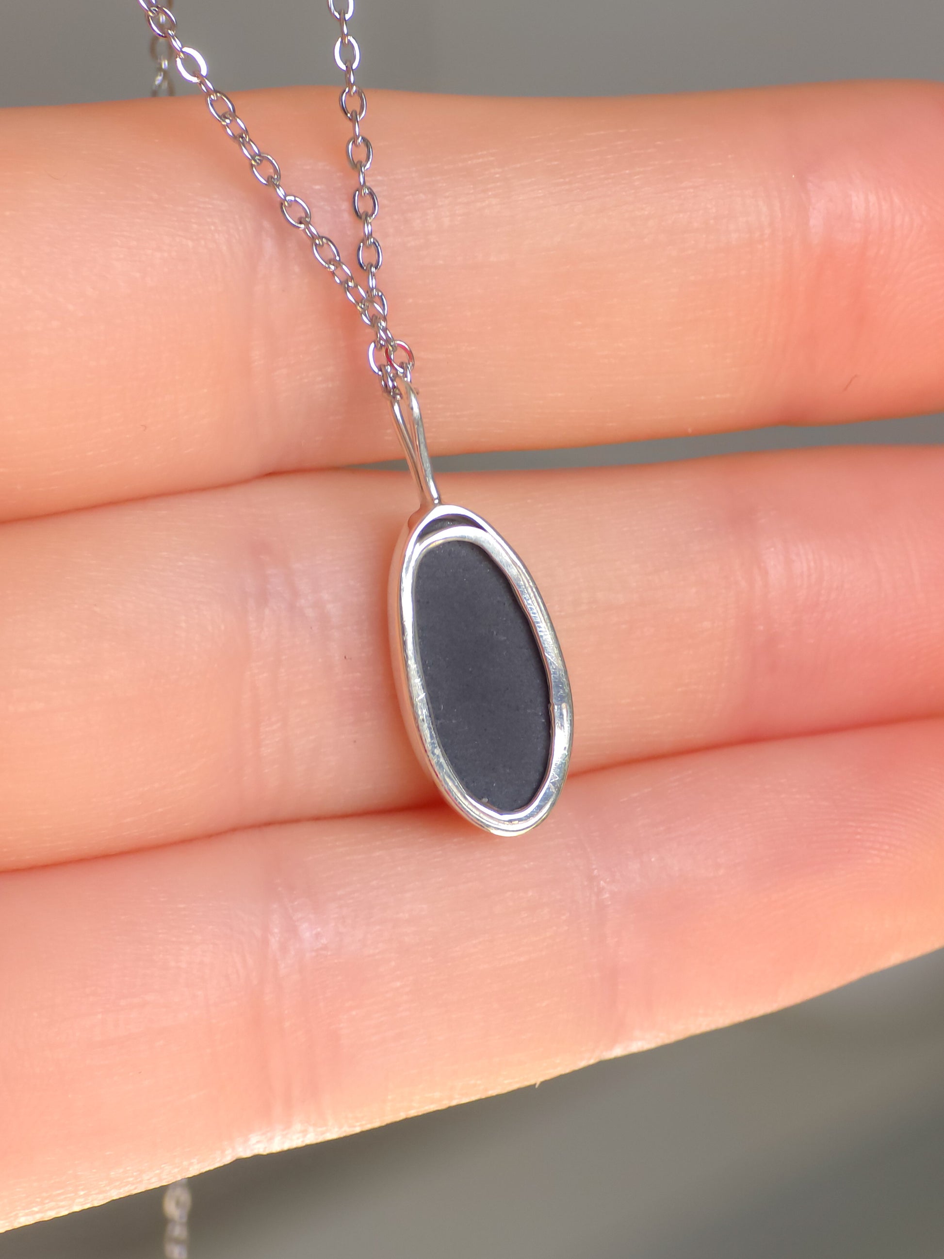 MINA | Australian Coober Pedy Opal Doublet Pendant / 925 Silver