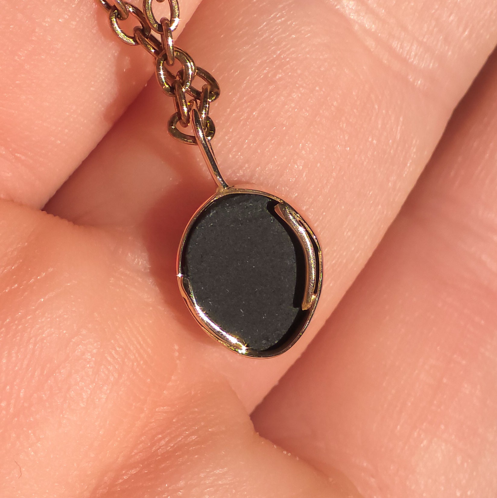 LUMIERE | 14K Rose Gold Coober Pedy Opal Doublet Necklace, Pink Opal Pendant