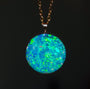 TURQUESA | 14K Gold Australian Opal Pendant, Coober Pedy Opal Doublet Necklace