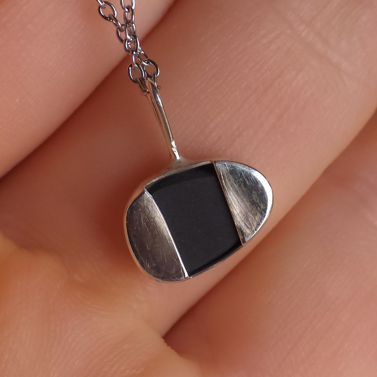 LUNAR | Australian Coober Pedy Opal Doublet Pendant / 925 Silver