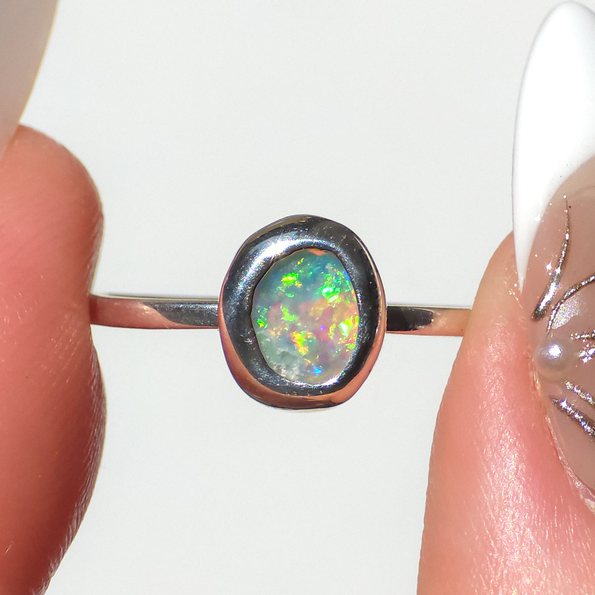 MARIGOLD | Solid Australian Coober Pedy Opal ring, Free Sizing, 925 Silver