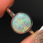 DELPHINIUM | Solid Australian Coober Pedy Opal ring, Free Sizing, 925 Silver
