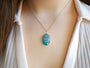 Sterling Silver, Premium Australian Opal Doublet Pendant, Opal Necklace, TI4