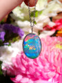 Sterling Silver, Premium Australian Opal Doublet Pendant, Opal Necklace, TI4
