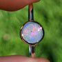 Solid Australian Opal Ring, SIZE US 7, Crystal Opal Ring, Dainty Ring