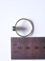 Sterling Silver Australian Opal Ring, Dainty Ring, SIZE US 7 3/4, Blue Opal Ring
