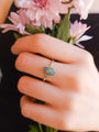 Sterling Silver Australian Opal Ring, Dainty Ring, SIZE 8 ¾, Pink Opal Ring,