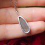 Silver Australian Opal Pendant/ Doublet Opal Necklace/ dainty necklace/ TI7 