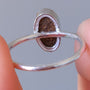 Sterling Silver Australian Opal Ring, Dainty Ring, SIZE US 6 1/2, Blue Opal Ring