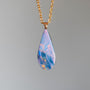 14K Gold Australian Coober Pedy Opal Doublet Pendant, Opal Necklace CU7