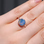 Coober Pedy Opal Doublet Ring, SIZE US 7, 925 Silver Australian Opal Ring