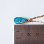 14K Rose Gold Australian Coober Pedy Opal Doublet Pendant, Opal Necklace CU5