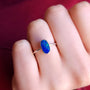 Sterling Silver Australian Opal Ring, Dainty Ring, SIZE US 6 1/2, Blue Opal Ring