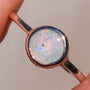 Solid Australian Opal Ring, SIZE US 7, Crystal Opal Ring, Dainty Ring