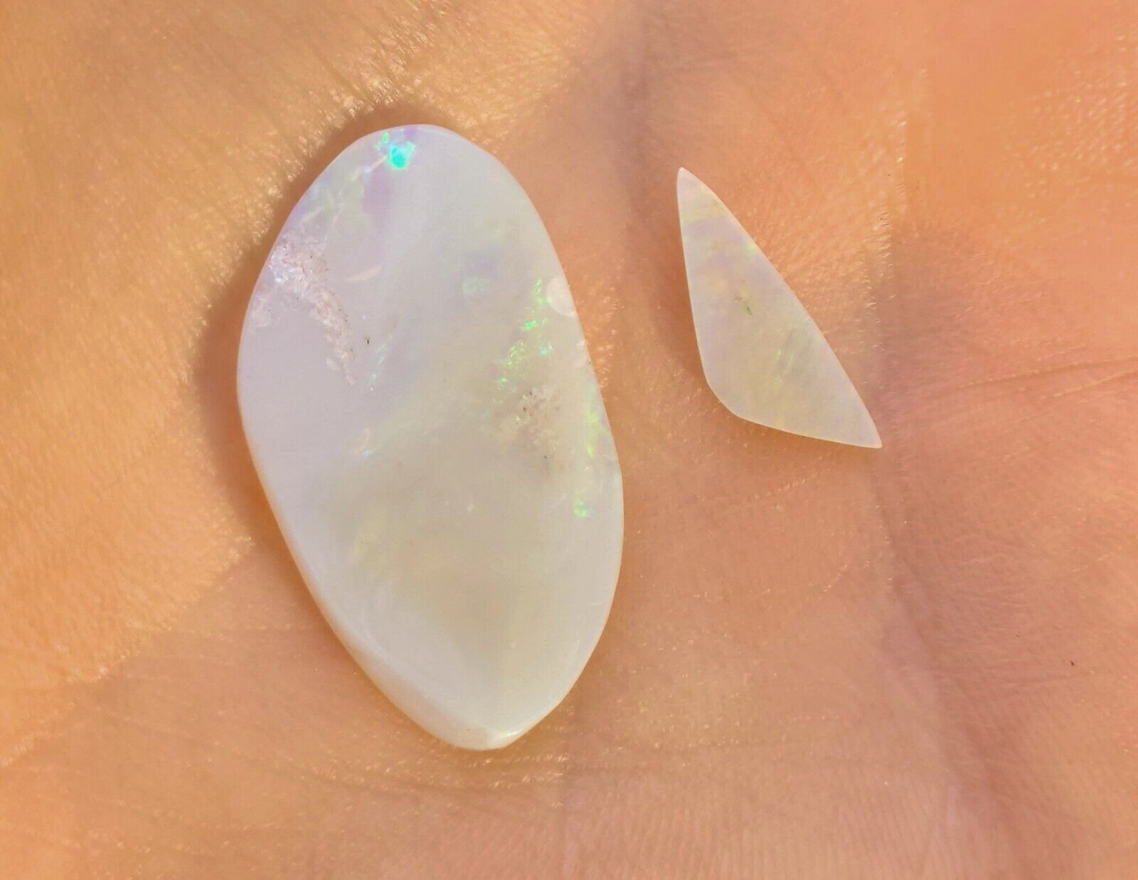 Australian Opal Loose Cut Stones, Thin, Solid Opal, PRO9
