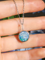 Opal Sterling Silver Wrapped Australian Coober Pedy Opal Doublet Pendant, HON3