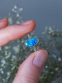 Sterling Silver Australian Opal Ring, Dainty Ring, SIZE US 6 1/2, Blue Opal Ring