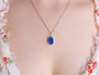 Australian Opal Necklace, Coober Pedy Opal Doublet, Silver Opal Necklace 